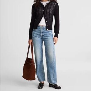 Madewell Pieced Barrel-Leg Jeans